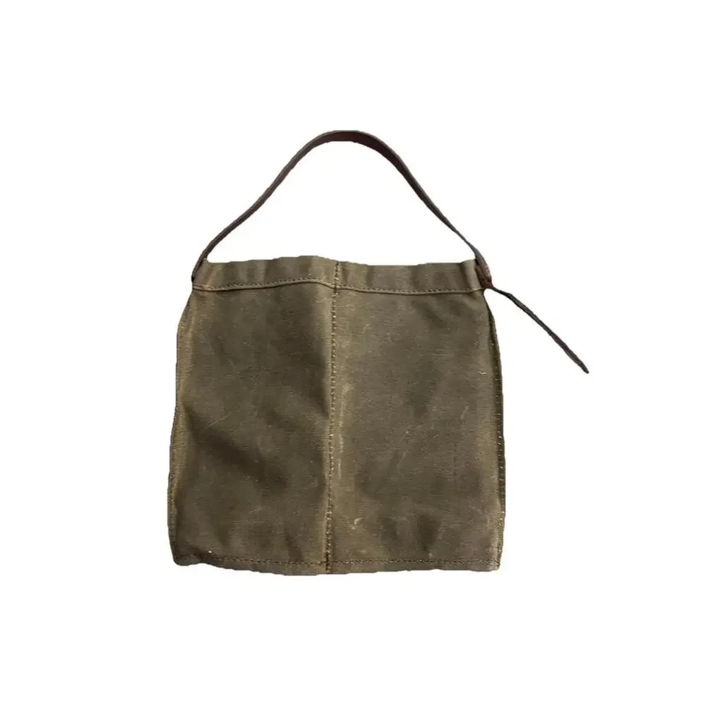 Orox Leather Co. Waxed Canvas Wine Caddy Holder Leather Handcrafted‎ H70